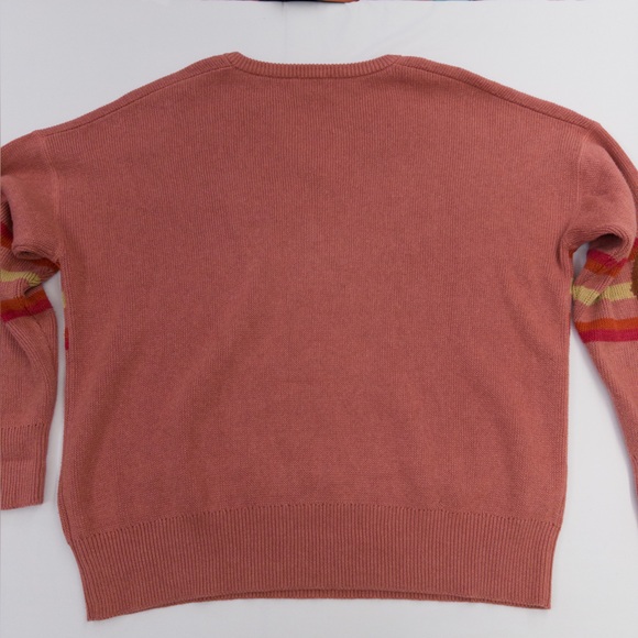 Pendleton Women's Harding Graphic Cotton Pullover Sweater Faded Rose Size M EUC - Picture 12 of 16